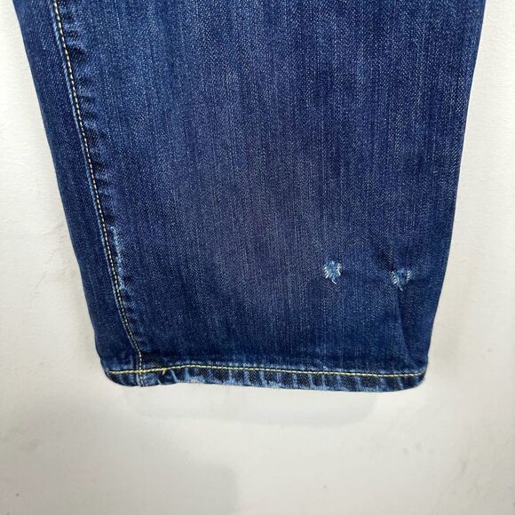 Ed Hardy Distressed Button Fly Blue Denim Jeans Men’s 38 x 32 - Picture 9 of 16